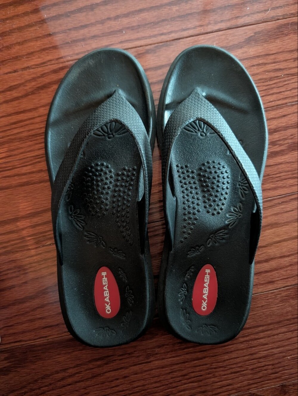 Okabashi Black Comfort Flip Flops